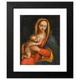thumbnail image 2 of School of Leonardo 20x24 Black Modern Framed Museum Art Print Titled - Madonna and Child (16th Century), 2 of 5