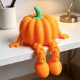 thumbnail image 7 of Halloween Ghost Pumpkin Wizard Resin Ornament - Spooky Cute 3D Printed Figurine for Desktop Shelf Decor, Party Centerpiece & Holiday Gift, 7 of 7