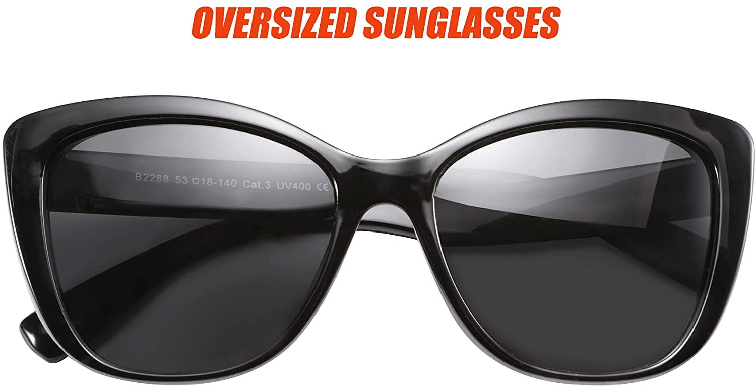 FEISEDY Polarized Vintage Sunglasses American Square Jackie O Cat Eye Sunglasses B2451_voghion.com