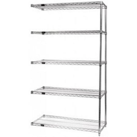 

Quantum Storage AD86-1872C-5 Chrome Wire Shelving 5 Shelf Add On Unit - 18 x 72 x 86 in.