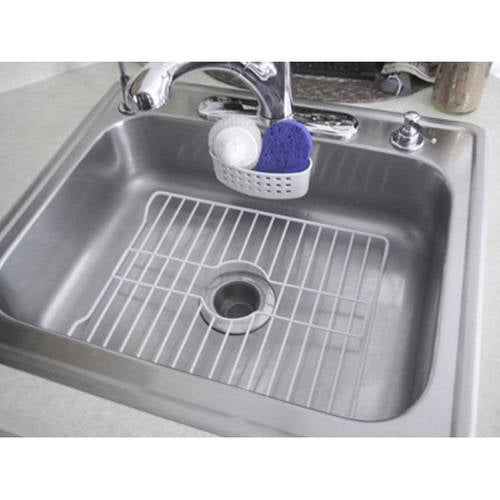 Home Basics Sink Protector White Vinyl Coated Wire 16 3/8 X 12.5 Inches