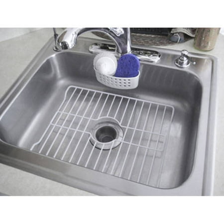 Hds Trading Sink Protector White Vinyl Coated Wire 16 3 8 X 12 5 Inches