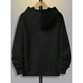 thumbnail image 3 of Men's Retro 80s Inspired Blahoodie With Rad Dude & Neon Green Print - Oversized Loose Fit Knit Hooded Sweatshirt, Drawstring Hood & Front Pocket For Halloween Costumes, Fall Winter Casual Wear - 80s, 3 of 5