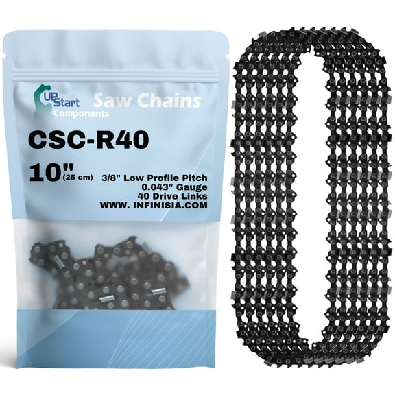 6-Pack 10-Inch Chainsaw Chain R40 Replacement for Kawasaki KMP01A Multi Task Pole Pruner