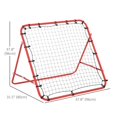 thumbnail image 2 of Red Volleyball Rebounder Net - Football & Baseball Training Aid - Portable, Adjustable Angle - Durable Steel & PE Mesh - Sports Practice Equipment, 2 of 7