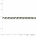 thumbnail image 4 of 925 Sterling Silver 4.25mm Rope Chain Necklace Pendant Charm, 4 of 9
