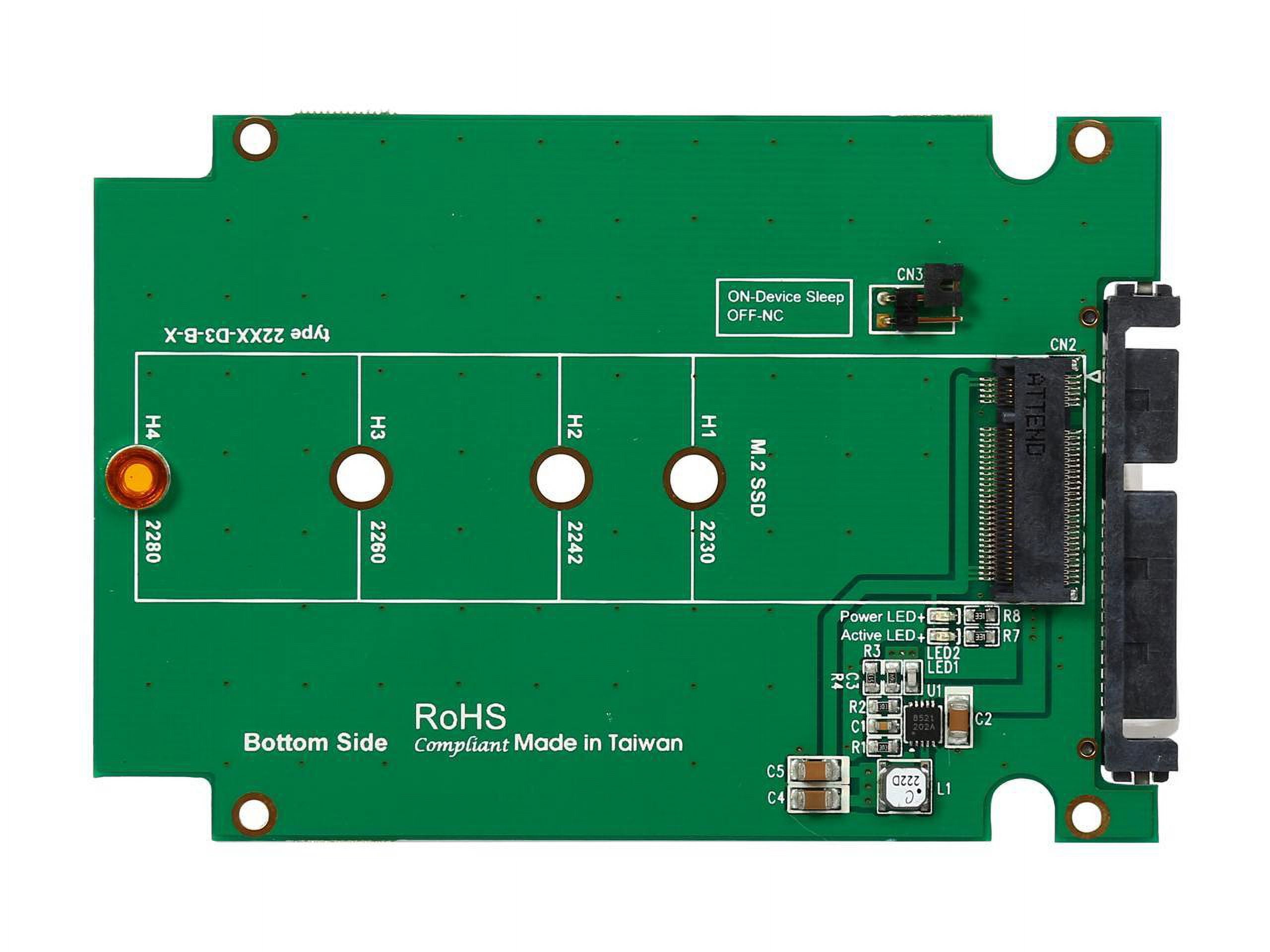 SYBA SY-ADA40092 2.5" SATA III to M.2 (NGFF) SSD Enclosure with Complete Screw Set