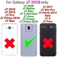 thumbnail image 2 of TGHTBA-Compatible with Samsung Galaxy J7 Star J 7 Crown 7J Refine 2018 J7V V 2nd Gen Wallet Case and Tempered Glass Screen Protector Flip Cover Cell Phone Cases for Glaxay Aura S767VL SM J737V Black, 2 of 4