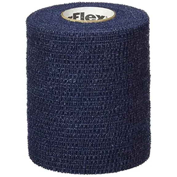 PowerFlex Self Adherent Tape, Latex, Athletic Tape, Navy, 3", 16 Rolls per Case