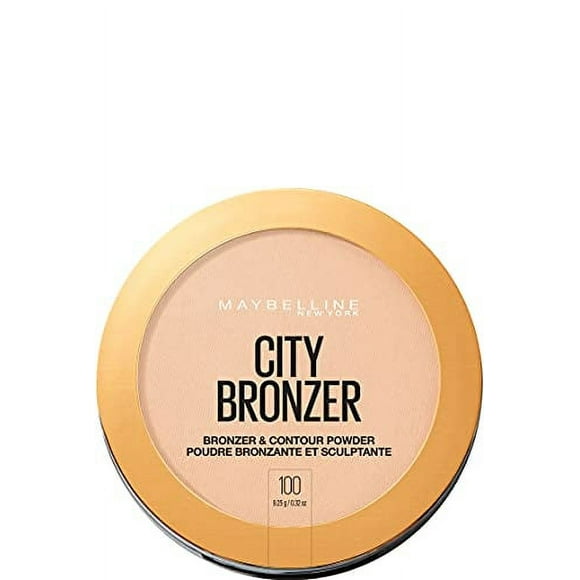 Maybelline New York City Bronzer Powder Makeup Bronzer and Contour Powder, 100, 0.32 Ounce