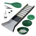 thumbnail image 1 of 10pc ASR Outdoor Deluxe Sluice Box Gold Prospecting Kit Classifier Pan, 1 of 8
