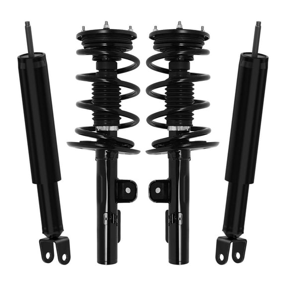 AutoShack Front Complete Strut & Coil Spring Rear Shock Absorbers | Replacement for 2010-2012 Ford Taurus | 4-PC