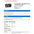 thumbnail image 2 of Fog Light Switch - Compatible with 2007 - 2014 Chevy Tahoe 2008 2009 2010 2011 2012 2013, 2 of 2