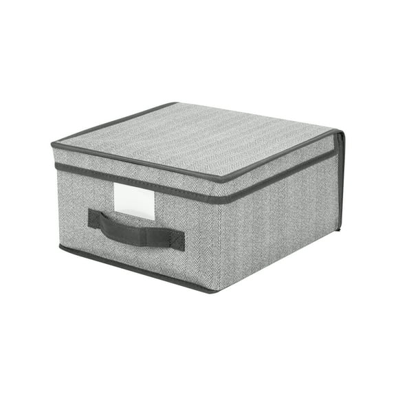 Simplify 3.74 Gallon Nonwoven Fabric Storage Box, Gray