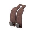 thumbnail image 2 of koolsoo Generic Headrest Hook, Auto Seat Hook Hanger, Hidden Multifunctional Back Seat Hanger Car Seats Back Double Hook for Purse Brown, 2 of 9