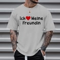 thumbnail image 2 of XIAONU Men's Heart Valentine's Day T Shirt Regular Crew Neck Short Sleeve Graphic Tee Soft Casual Holiday Wear T-Shirt, 2 of 4