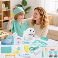 thumbnail image 2 of Kit de médico de juguete TEUVO para niñas con perro de peluche y disfraz, 2 of 9