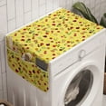 thumbnail image 1 of Spring Washing Machine Organizer, Childish Nature Ladybugs Flowers Dandelion Daisy Lily Creative Spring Cartoon, Anti-slip Fabric Top Cover for Washer and Dryer, Yellow Multicolor, by Ambesonne, 1 of 1