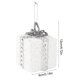 thumbnail image 3 of Adorno de bolas de Navidad blancas, caja de regalo de espuma, colgante para árbol de Navidad, decoración para fiestas de Año Nuevo 2025 en casa, suministros para Navidad 2024, 3 of 5