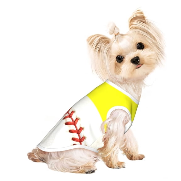 Dog Clothes for Small Dogs Softball Baseball Puppy Shirt Breathable Pet Clothing Doggie Clothes Large