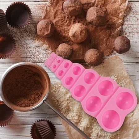 

Juebong Silicone Moulds DIY Moulds Sugar Moulds Hemispherical 3D Chocolate Moulds Fudge Fudge Moulds For Fudge Pink Silica gel