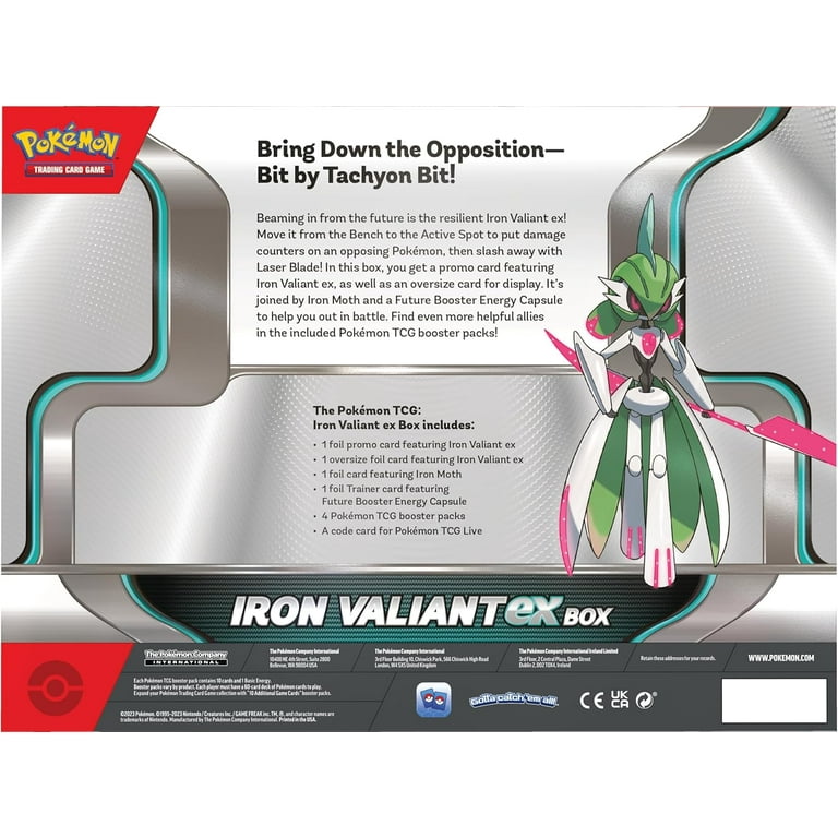 iron valiant ex box booster packs Valiant-ex - Pokmon TCG Move it from the Bench to the Active Spot to put damage counters on an opposing Pokmon Pokemon Trading Card Game: Roaring