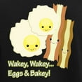 thumbnail image 3 of CafePress - Wakey Wakey Eggs N Bakey Women's Dark Pajamas - Women's Short Sleeve Print T-Shirt and Pants Dark Cotton Pajama Set, 3 of 7