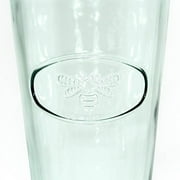 Amici Home Bee Relief Recycled 16 oz Italian Hiball Drinking Glass - Clear Green