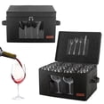 thumbnail image 1 of Caja de almacenamiento para copas de vino Foyego para 24 piezas de cristalería de cristal, 1 of 7