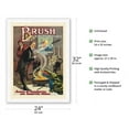 thumbnail image 2 of Brush King of Wizards - School of Occidental and Oriental Magic - Vintage Magic Poster c.1915 - Japanese Unryu Rice Paper Art Print 24 x 32 in, 2 of 4