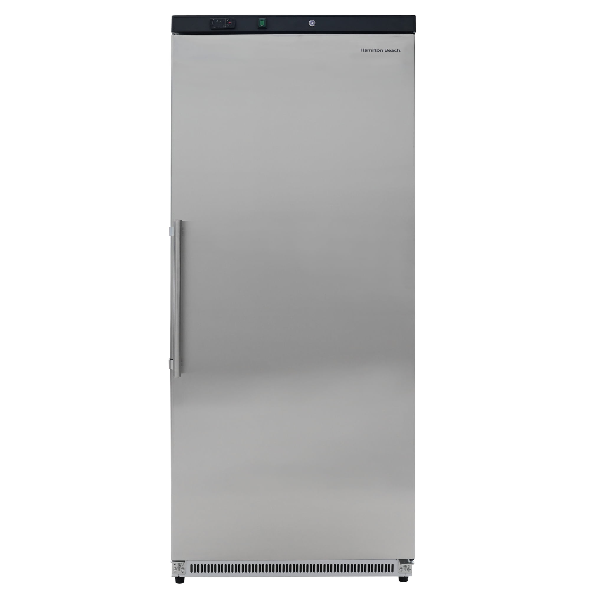 Hamilton Beach 19.2 Cu. ft. Commercial Refrigerator, 543 Liters All Fridge with Lockable Door, Stainless Steel