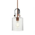 thumbnail image 3 of 52035ACO Kichler Lighting Kitner - 1 light Pendant - with Vintage Industrial inspirations - 14.75 inches tall by 7 inches wide-Antique Copper Finish, 3 of 10