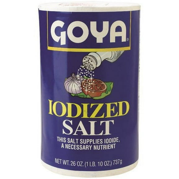 Goya Iodized Salt, 26 oz