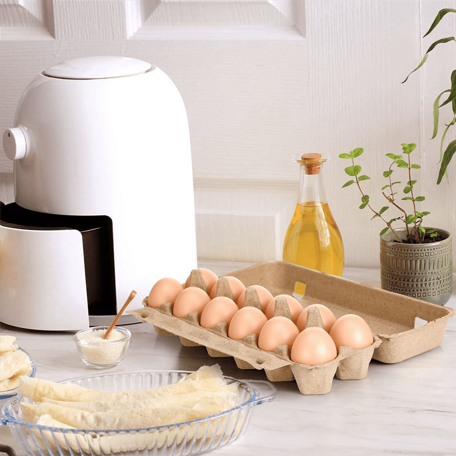 20PCS Cardboard Egg Cartons Blank Paper Pulp Egg Cartons One Dozen Egg Cartons Container Empty Egg Tray Pulp Egg Holder