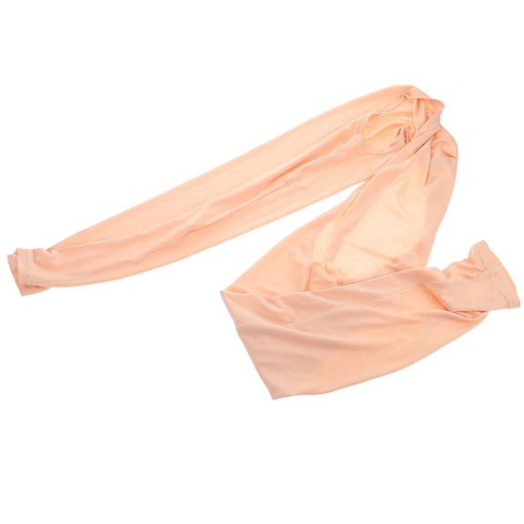 Minkissy Beige Sun Protective Cooling Arm Sleeves Breathable Fabric Shoulder Cover for Outdoor Travel and Daily Use