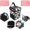 thumbnail image 2 of Baseball Foldable Car Garbage Can with Lid and Leak-Proof, Hanging Storage Bag - Trash Can for Car, Car Trash Can, Mini Trash Can, 2 of 6