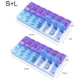 thumbnail image 5 of Praktisk 14-Facks Medicinask Tablettask Dosett Multicolor MultiColor, 5 of 5