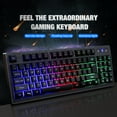 COFEST Up to 65 off Wired Illuminated 87 Keyboard Mechanical Feel