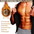 thumbnail image 4 of QRIC Neoprene Sauna Shapewear Suit for Men Waist Trainer Vest Zipper Body Shaper with Adjustable Tank Top, 4 of 7