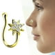 thumbnail image 3 of de cristal falso 18G Clip no perforado en s de oro Zulema piercings en la nariz, 3 of 8