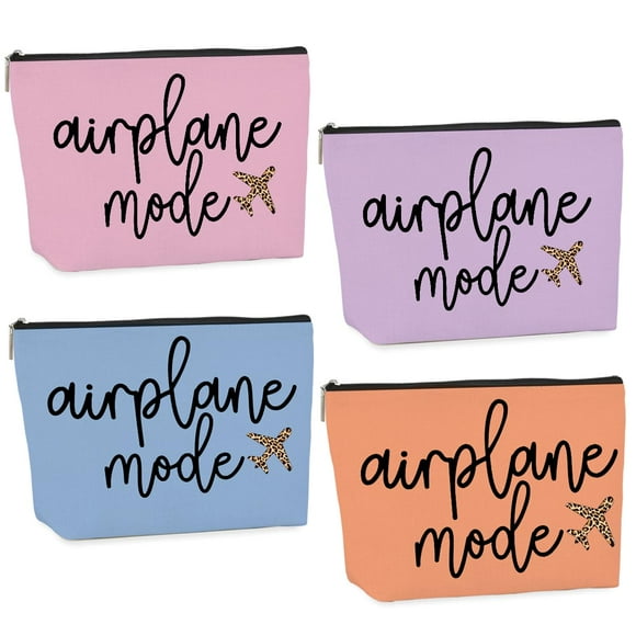 Bolsas de maquillaje CHQIUCR, modo avión, 4 unidades, impermeables, 25 x 18 x 5 cm