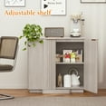 thumbnail image 3 of Brafab Wood Buffet Cabinet with Fluted Doors, Accent Sideboard Storage Credenza Multifunctional Console Table for Living Room, Dining Room, 3 of 7