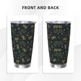 thumbnail image 3 of Cauagu Golden line fox Pattern 20oz Tumbler,Stainless Steel Vacuum Insulated Tumbler with Lid Insulated Coffee Mug Thermal Cup with Splash Proof Sliding Lid-Without Straw, 3 of 8