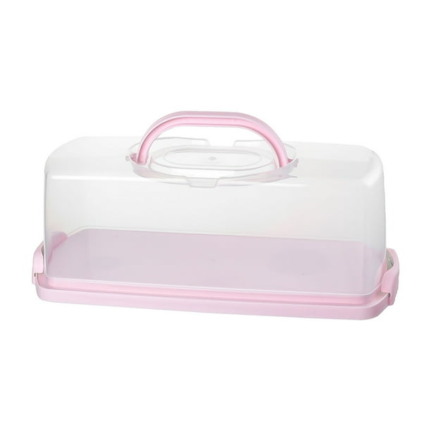 Caja de pan Dust- Caja de tostadas portátil, soporte de almacenamiento de pan para el hogar (rosa)