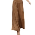thumbnail image 3 of ORQ Women Solid Casual Wide Leg High Waist Loose Pant, 3 of 3