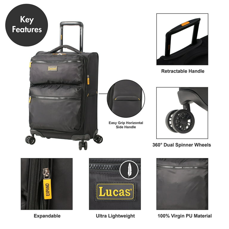 Lucas Ultra Lightweight Carry On - Expandable Softside 20 Inch