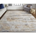 thumbnail image 5 of HomeRoots 514138 12 x 15 ft. Tan Orange & Ivory Abstract Power Loom Distressed Rectangle Area Rug, 5 of 5