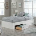 thumbnail image 3 of Sauder Beginnings Twin Platform Bed, Soft White Finish, 3 of 12