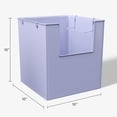 thumbnail image 6 of Mainstays Kids Medium Light Purple Stacking Open-Front Metal Storage Basket with Handles, 6 of 6