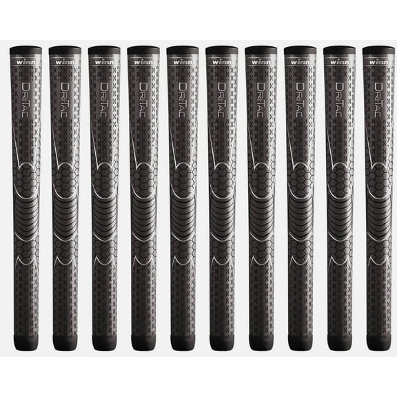 Winn Dri-Tac AVS 7DT-DG Soft Oversize Golf Grips - 10 Piece Performance Set